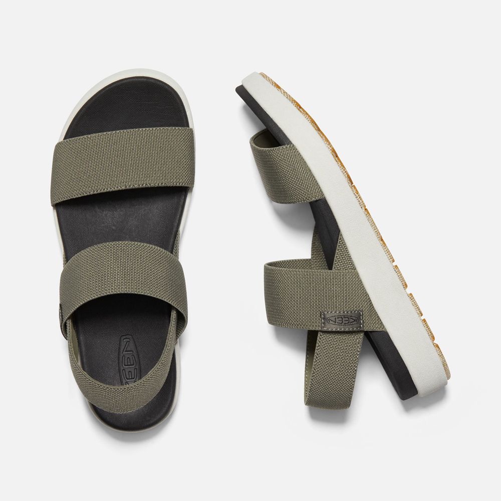 Keen Strandsandaler Dam Olivgröna - Elle Backstrap - 498610UFT
